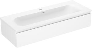 Mexen Orio, koupelnová skříňka 120 cm s umyvadlem Vela, 1 zásuvka, bílá matná, 91A10-12023-1-BF01-W23M01