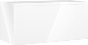 Mexen Orio, koupelnová skříňka 100 cm, 1 zásuvka, bílá lesklá, 91A10-10047-1-BF00