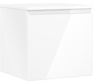Mexen Orio, koupelnová skříňka 50 cm s horní částí, 1 zásuvka, bílá lesklá, 91A10-05047-1-BFC00
