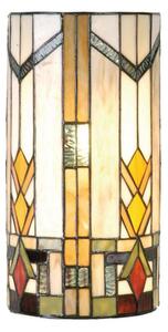 Béžové nástěnné mozaikové svítidlo Tiffany Lowie – 20x11x36 cm