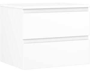 Mexen Orio, koupelnová skříňka 60 cm s horní částí, 2 zásuvky, bílá matná, 91A10-06047-2-BFFC01