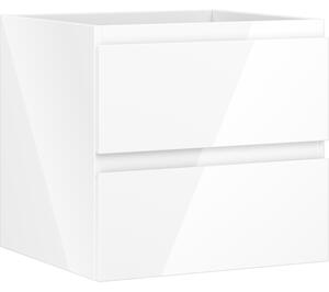 Mexen Orio, koupelnová skříňka 50 cm, 2 zásuvky, bílá lesklá, 91A10-05047-2-BFF00