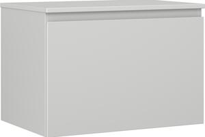 Mexen Orio, koupelnová skříňka 70 cm s horní částí, 1 zásuvka, šedá matná, 91A10-07047-1-BFC62