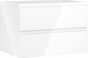 Mexen Orio, koupelnová skříňka 70 cm, 2 zásuvky, bílá lesklá, 91A10-07047-2-BFF00