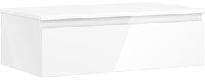 Mexen Orio, koupelnová skříňka 80 cm s horní částí, 1 zásuvka, bílá lesklá, 91A10-08023-1-BFC00