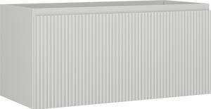 Mexen Rivel, koupelnová skříňka 100 cm, 1 zásuvka, drážkovaná, šedá matná, 91A20-10047-1-BF62