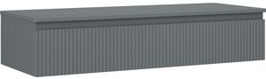 Mexen Rivel, koupelnová skříňka 120 cm s horní částí, 1 zásuvka, drážkovaná, grafit matná - 91A20-12023-1-BFC66