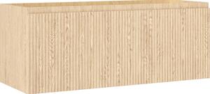 Mexen Rivel, koupelnová skříňka 120 cm, 1 zásuvka, drážkovaná, dub, 91A20-12047-1-BF81