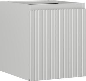 Mexen Rivel, koupelnová skříňka 40 cm, 1 dvířka, s drážkami, šedá matná, 91A21-04047-1-BF62