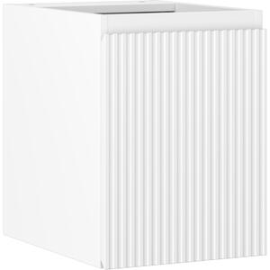 Mexen Rivel, koupelnová skříňka 35 cm, 1 dvířka, s drážkami, bílá matná, 91A21-03547-1-BF01