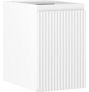Mexen Rivel, koupelnová skříňka 30 cm, 1 dvířka, s drážkami, bílá matná, 91A21-03047-1-BF01