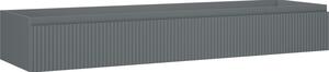 Mexen Rivel, koupelnová skříňka 160 cm, 1 zásuvka, drážkovaná, grafitová matná, 91A20-16023-1-BF66