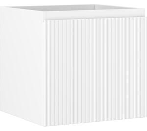 Mexen Rivel, koupelnová skříňka 50 cm, 1 zásuvka, drážkovaná, bílá matná, 91A20-05047-1-BF01