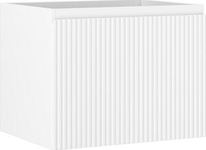 Mexen Rivel, koupelnová skříňka 60 cm, 1 zásuvka, drážkovaná, bílá matná, 91A20-06047-1-BF01