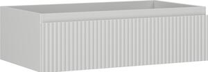 Mexen Rivel, koupelnová skříňka 80 cm, 1 zásuvka, drážkovaná, šedá matná, 91A20-08023-1-BF62