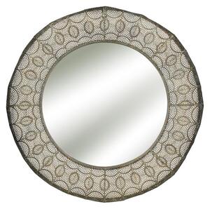 Zrcadlo Pomax Coronne, zlaté, průměr 71 cm, šířka 6 cm
