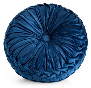 DEKORAČNÍ POLŠTÁŘ VELVET95 (FI) 40 CM TMAVĚMODRÁ