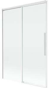 Mexen Rox, 2-křídlová posuvná vanová zástěna 120 x 150 cm, 8mm čiré sklo, bílý profil, 8C9-120-001-20-00