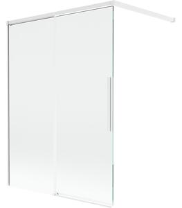 Mexen Rox, 2-křídlová posuvná vanová zástěna 120 x 150 cm, 8mm čiré sklo, bílý profil, 8C9-120-003-20-00