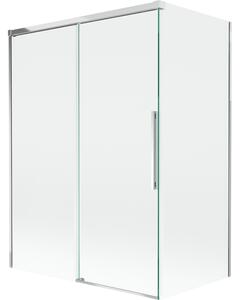 Mexen Rox, 2-křídlová posuvná vanová zástěna 120 + 70 x 150 cm, 8mm čiré sklo, chromový profil, 8C9-120-070-01-00