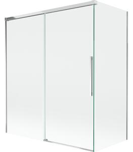 Mexen Rox, 2-křídlová posuvná vanová zástěna 140 + 70 x 150 cm, 8mm čiré sklo, chromový profil, 8C9-140-070-01-00
