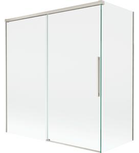 Mexen Rox, 2-křídlová posuvná vanová zástěna 150 + 70 x 150 cm, 8mm čiré sklo, ocelový profil, 8C9-150-070-97-00