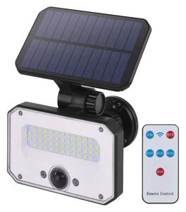 Emos ZG132S SPILO - LED nástěnné solární svítidlo s pohybovým čidlem, možnost zapíchnutí, 1500lm, 4000K, IP54 (Venkovní svítidlo na zeď s čidlem a příslušentstvím k zapíchnutí do země)