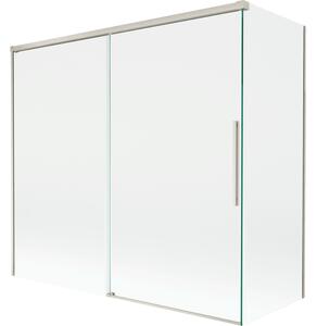 Mexen Rox, 2-křídlová posuvná vanová zástěna 160 + 80 x 150 cm, 8mm čiré sklo, ocelový profil, 8C9-160-080-97-00