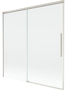 Mexen Rox, 2-křídlová posuvná vanová zástěna 160 x 150 cm, 8mm čiré sklo, ocelový profil, 8C9-160-001-97-00
