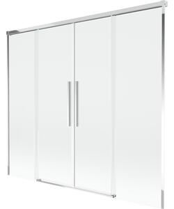 Mexen Rox, 2-křídlová posuvná vanová zástěna 170 x 150 cm, 8mm čiré sklo, chromový profil, 8C9-170-002-01-00