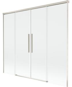Mexen Rox, 2-křídlová posuvná vanová zástěna 170 x 150 cm, 8mm čiré sklo, ocelový profil, 8C9-170-002-97-00