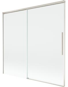 Mexen Rox, 2-křídlová posuvná vanová zástěna 170 x 150 cm, 8mm čiré sklo, ocelový profil, 8C9-170-001-97-00