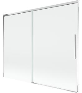 Mexen Rox, 2-křídlová posuvná vanová zástěna 190 x 150 cm, 8mm čiré sklo, chromový profil, 8C9-190-001-01-00
