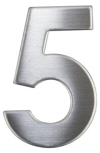 Domovní číslo "5", RN.75L, nerez