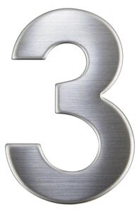 Domovní číslo "3", RN.75L, nerez