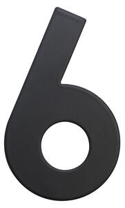 Domovní číslo "6", RN.75L, černá