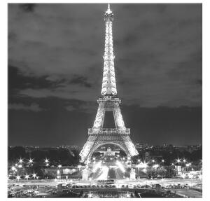 Gario Obraz na plátně Eiffelova věž černo-bílá Velikost: 80 x 120 cm