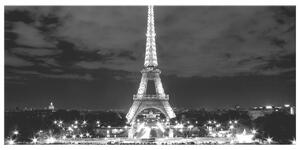 Gario Obraz na plátně Eiffelova věž černo-bílá Velikost: 120 x 80 cm