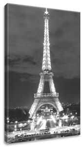 Gario Obraz na plátně Eiffelova věž černo-bílá Velikost: 20 x 30 cm
