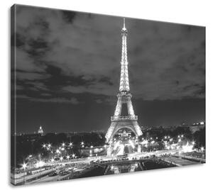Gario Obraz na plátně Eiffelova věž černo-bílá Velikost: 70 x 50 cm