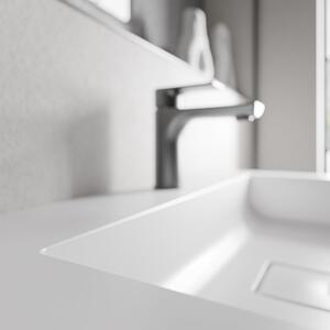 Koupelnová skříňka AVA 120 cm s dvojumyvadlem z minerálního odlitku BRUXELLES