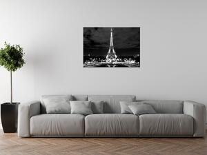 Gario Obraz na plátně Eiffelova věž černo-bílá Velikost: 120 x 80 cm