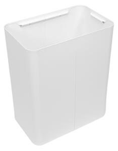 Odpadkový koš na tříděný odpad Caimi Brevetti Maxi W, 50 L - bílý, bez víka