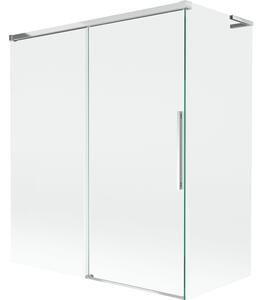 Mexen Rox, L posuvná 2-křídlová vanová zástěna 140 + 70 x 150 cm, 8mm čiré sklo, chromový profil, 8C9L-140-070-01-00