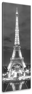 Gario Obraz na plátně Eiffelova věž černo-bílá Velikost: 40 x 100 cm