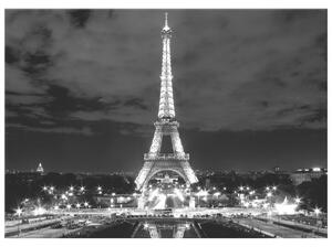 Gario Obraz na plátně Eiffelova věž černo-bílá Velikost: 30 x 20 cm
