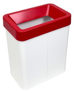 Odpadkový koš na tříděný odpad Caimi Brevetti Maxi W,50 L, červený, elektro