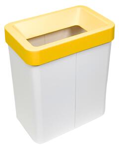 Odpadkový koš na tříděný odpad Caimi Brevetti Maxi W,50 L, žlutý, plast