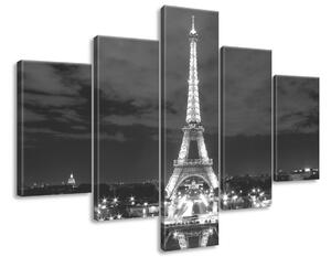 Gario Obraz na plátně Eiffelova věž černo-bílá Velikost: 100 x 63 cm