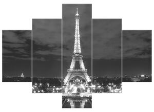 Gario Obraz na plátně Eiffelova věž černo-bílá Velikost: 100 x 63 cm